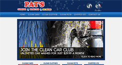 Desktop Screenshot of patscarwash.com